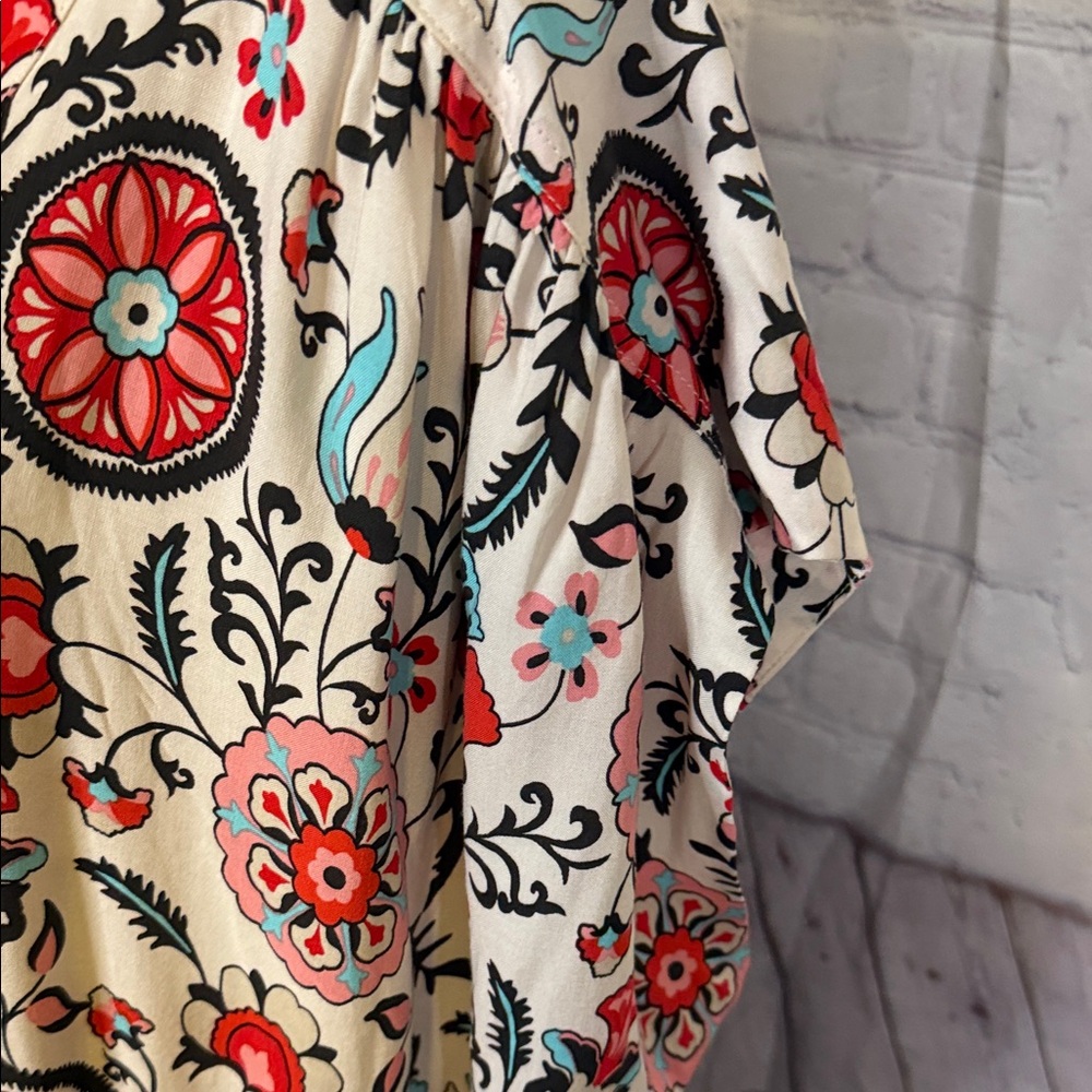 NWT T TAHARI Floral V-Neck Maxi Dress - Picture 6 of 14